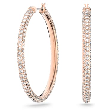 Rose gold hoops with diamonds new arrivals