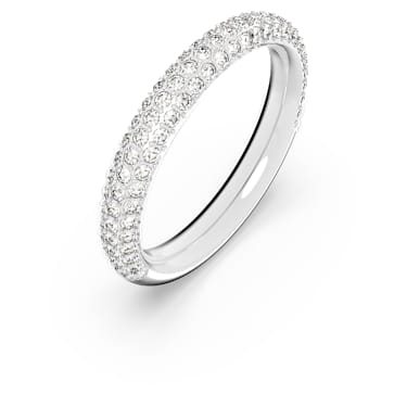 Dextera ring, Wit, Rodium toplaag - Swarovski, 5383948