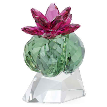 【未使用品】 Crystal Flowersサボテン ボルドー | Swarovski コレクション