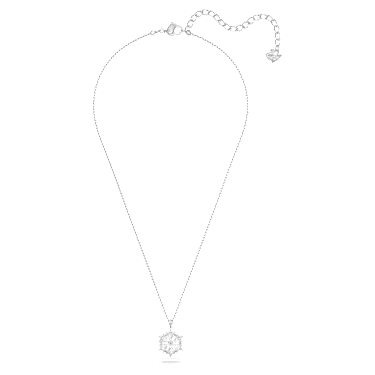Magic medál, Hópehely, Fehér, Ródium bevonattal - Swarovski, 5428432