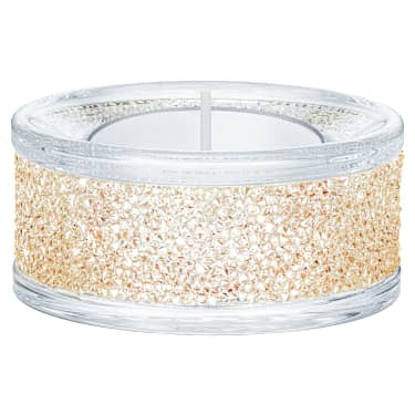 Suport de candele Shimmer, Nuanță aurie - Swarovski, 5428724
