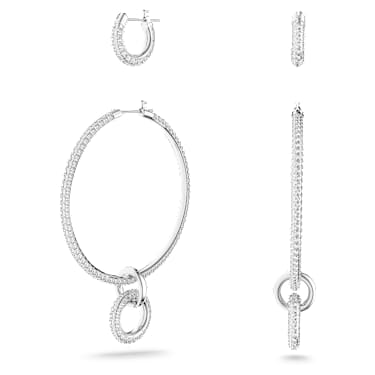 Swarovski stone shop pierced earrings