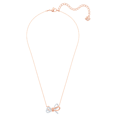 Lifelong Bow hanger, Strik, Wit, Gemengde metaalafwerking - Swarovski, 5440636