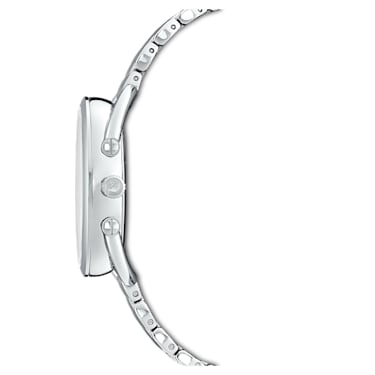 Montre Crystalline Glam, Fabriqué en Suisse, Bracelet en métal, Ton argenté, Acier inoxydable - Swarovski, 5455108