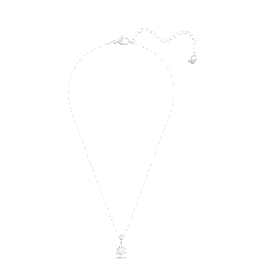Stilla Anhänger, Rundschliff, Weiß, Rhodiniert - Swarovski, 5472635