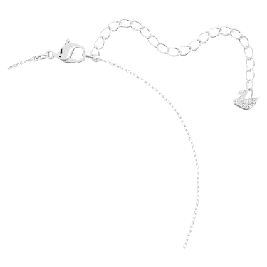 Stilla Anhänger, Rundschliff, Weiß, Rhodiniert - Swarovski, 5472635