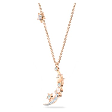 Swarovski moon shop and star necklace