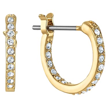 Kruhové vpichovací náušnice Looney Tunes Tweety, Vícebarevné, Pozlacené - Swarovski, 5487637