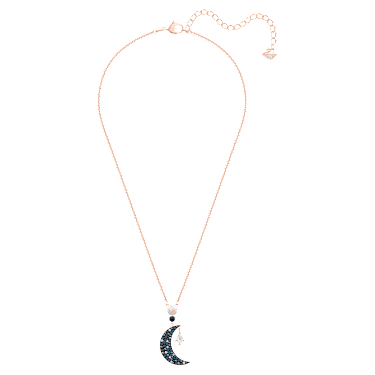 Pendentif Symbolica, Lune et étoile, Multicolore, Placage de ton or rosé - Swarovski, 5489534