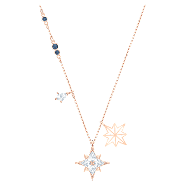 Pendente Symbolica, Stella, Bianco, Placcato color oro rosa - Swarovski, 5494352