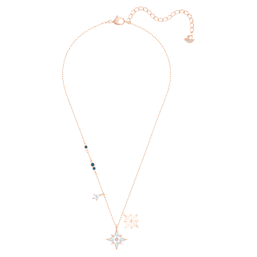 Symbolica pendant, Star, White, Rose gold-tone plated - Swarovski, 5494352