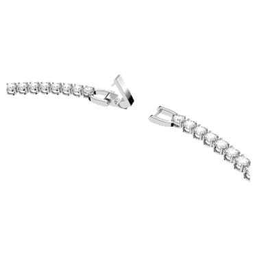 Collier Matrix Tennis, Taille ronde, Blanc, Métal rhodié - Swarovski, 5494605