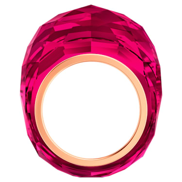 Prstan Nirvana, Rdeč, Prevleka v rožnato zlatem odtenku - Swarovski, 5508718