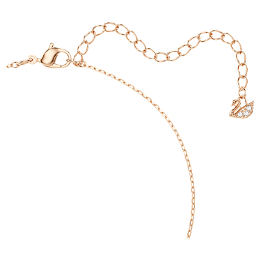 Una Halskette, Glücksklee, Rosa, Roségold-Legierungsschicht - Swarovski, 5514488