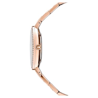 Reloj Cosmopolitan, Fabricado en Suiza, Brazalete de metal, Rosa, Acabado tono oro rosa - Swarovski, 5517800