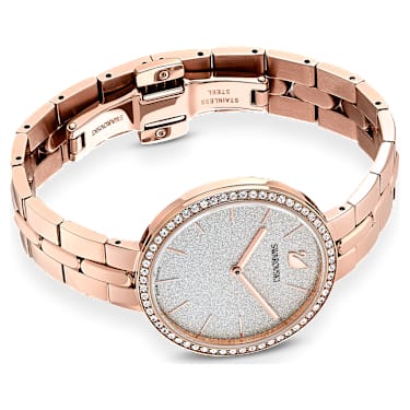 Cosmopolitan Uhr, Schweizer Produktion, Metallarmband, Roséfarben, Roségoldfarbenes Finish - Swarovski, 5517803