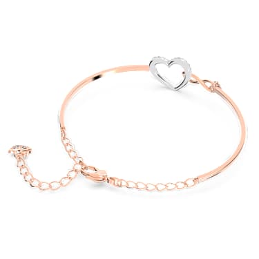 Swarovski Infinity 手鐲, 無限符號和心形, 白色, 多種金屬潤飾 - Swarovski, 5518869