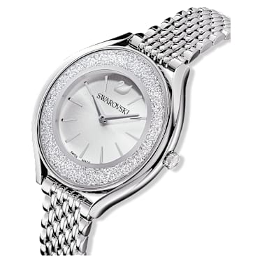 Crystalline Aura 워치, 스위스 메이드, 메탈 브레이슬릿, 실버 톤, 스테인리스 스틸 - Swarovski, 5519462