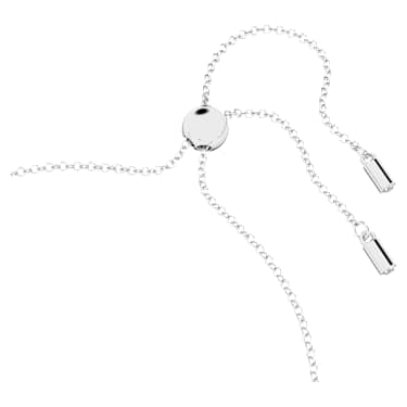 Bracelet Hyperbola, Infini et cœur, Blanc, Métal rhodié - Swarovski, 5524421