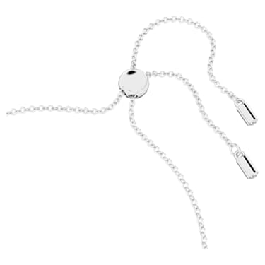 Swarovski Infinity 手鏈, 無限符號和心形, 白色, 鍍白金色 - Swarovski, 5524421