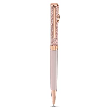 Crystalline 볼포인트 펜, 하트, 로즈골드 톤, 핑크 래커 처리, 로즈 골드 톤 플래팅 - Swarovski, 5527536