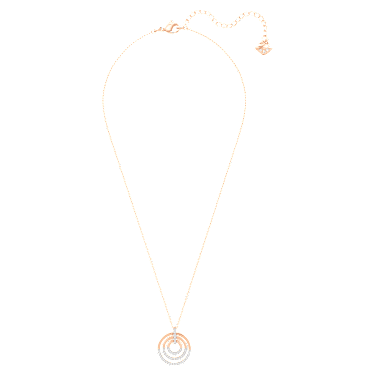 Circle Anhänger, Runde Form, Weiß, Metallmix - Swarovski, 5528565