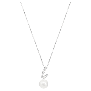 Gabriella 鏈墜, 白色, 鍍白金色 - Swarovski, 5528731