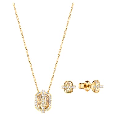 Conjunto Favor, Tono dorado, Baño tono oro - Swarovski, 5528953