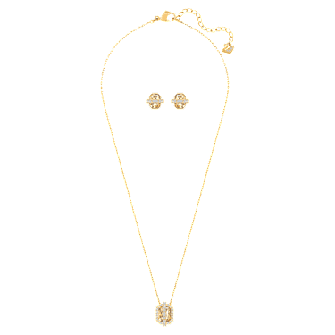 Conjunto Favor, Tono dorado, Baño tono oro - Swarovski, 5528953