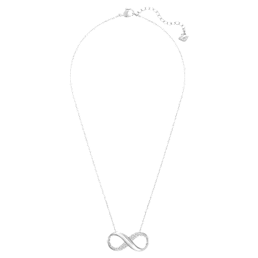 Exist 펜던트, 인피니티, 화이트, 로듐 플래팅 - Swarovski, 5529395