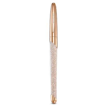 Crystalline Nova rollerball pen, Rose gold tone, Rose gold-tone plated - Swarovski, 5534325