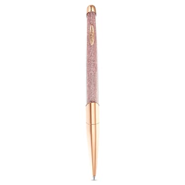 Penna gel elegante effetto vellutato con dettagli oro rosa