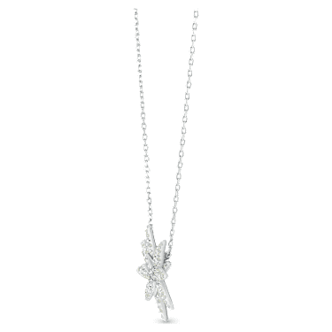 Havasi gyopár medál, világos, többszínű, ródium bevonattal - Swarovski, 5534887