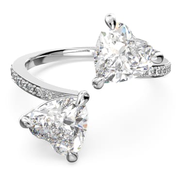 Swarovski love ring white rhodium plating new arrivals