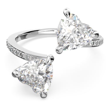 Buy Engagement Ring Swarovski Stone Silver Online in India - Etsy