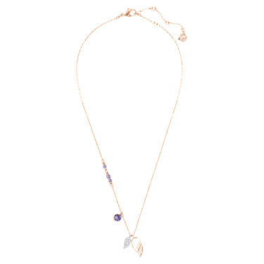 Symbolica จี้สร้อยคอ, ปีก, ม่วง, เคลือบโทนสีโรสโกลด์ - Swarovski, 5535523