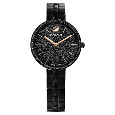 Montre femme sales swarovski noir