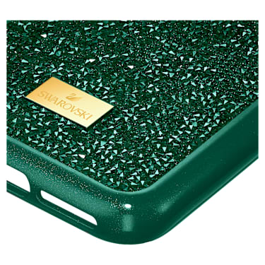 Glam Rock smartphone case, iPhone® 11 Pro, Green | Swarovski