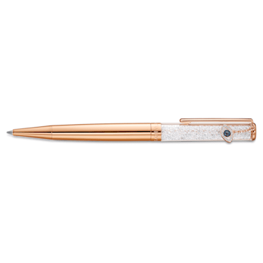 Crystalline ballpoint pen, Evil eye, Rose gold tone, Rose gold-tone plated - Swarovski, 5553337