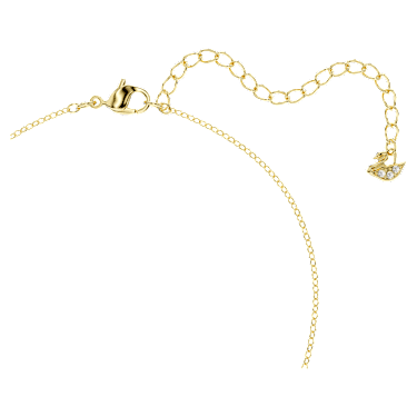 Náhrdelník Exalta, Bílá, Pokoveno ve zlatém odstínu - Swarovski, 5558691