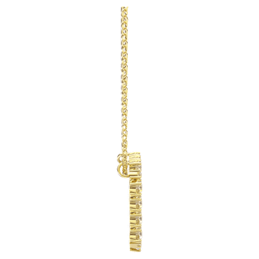 Náhrdelník Exalta, Bílá, Pokoveno ve zlatém odstínu - Swarovski, 5558691