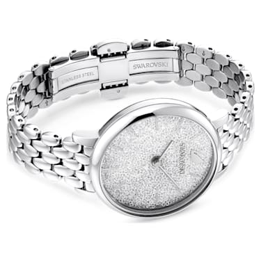 Crystalline Joy watch, Swiss Made, Metal bracelet, Silver tone, Stainless steel - Swarovski, 5563711