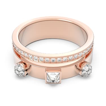 Bague Thrilling Tailles vari es Blanche Placage de ton or ros