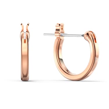 Visací náušnice Sublima, Bílá, Pokoveno v růžovozlatém odstínu - Swarovski, 5567528