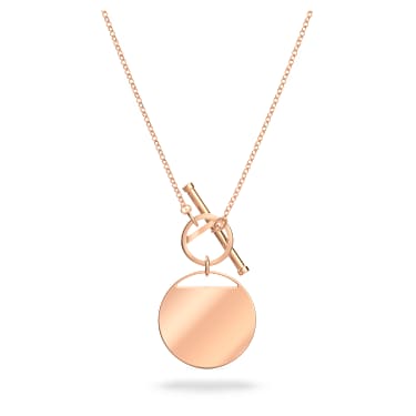 Sublima 네크리스, 화이트, 로즈골드 톤 플래팅 - Swarovski, 5567529