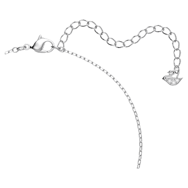 Una Angelic pendant, Round cut, White, Rhodium plated - Swarovski, 5567931