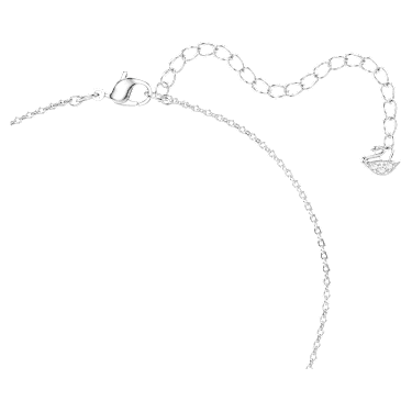 Colgante Una Angelic, Talla redonda, Blanco, Baño de rodio - Swarovski, 5567931