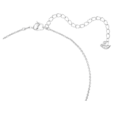 Una Angelic pendant, Round cut, White, Rhodium plated - Swarovski, 5567931