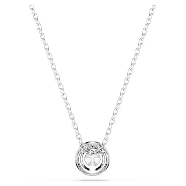 Una Angelic 鏈墜, 圓形切割, 白色, 鍍白金色 - Swarovski, 5567931