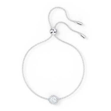 Angelic bracelet, Round cut, White, Rhodium plated - Swarovski, 5567934